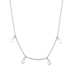 Sterling Silver Disc Charm Necklace