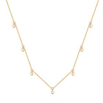 cz charm necklace - seolgold