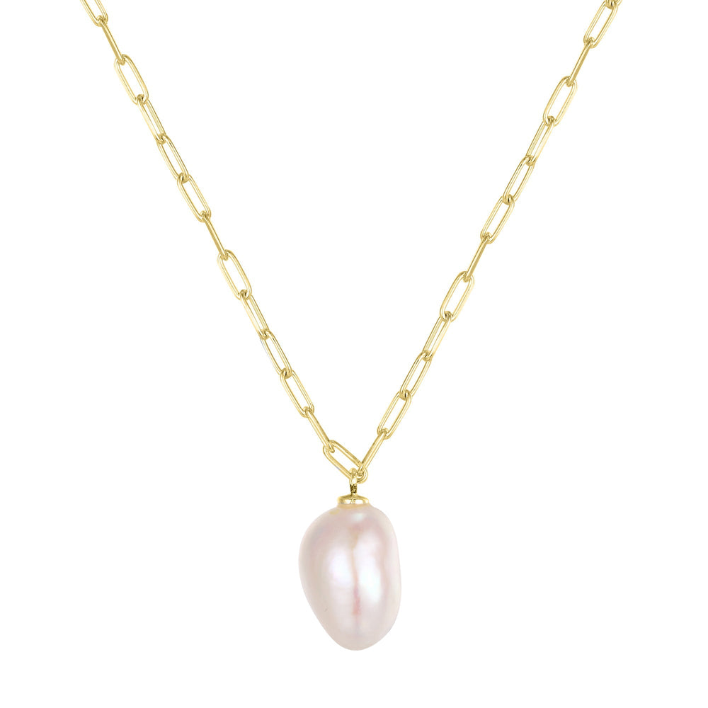 18ct Gold Vermeil Baroque Pearl Necklace