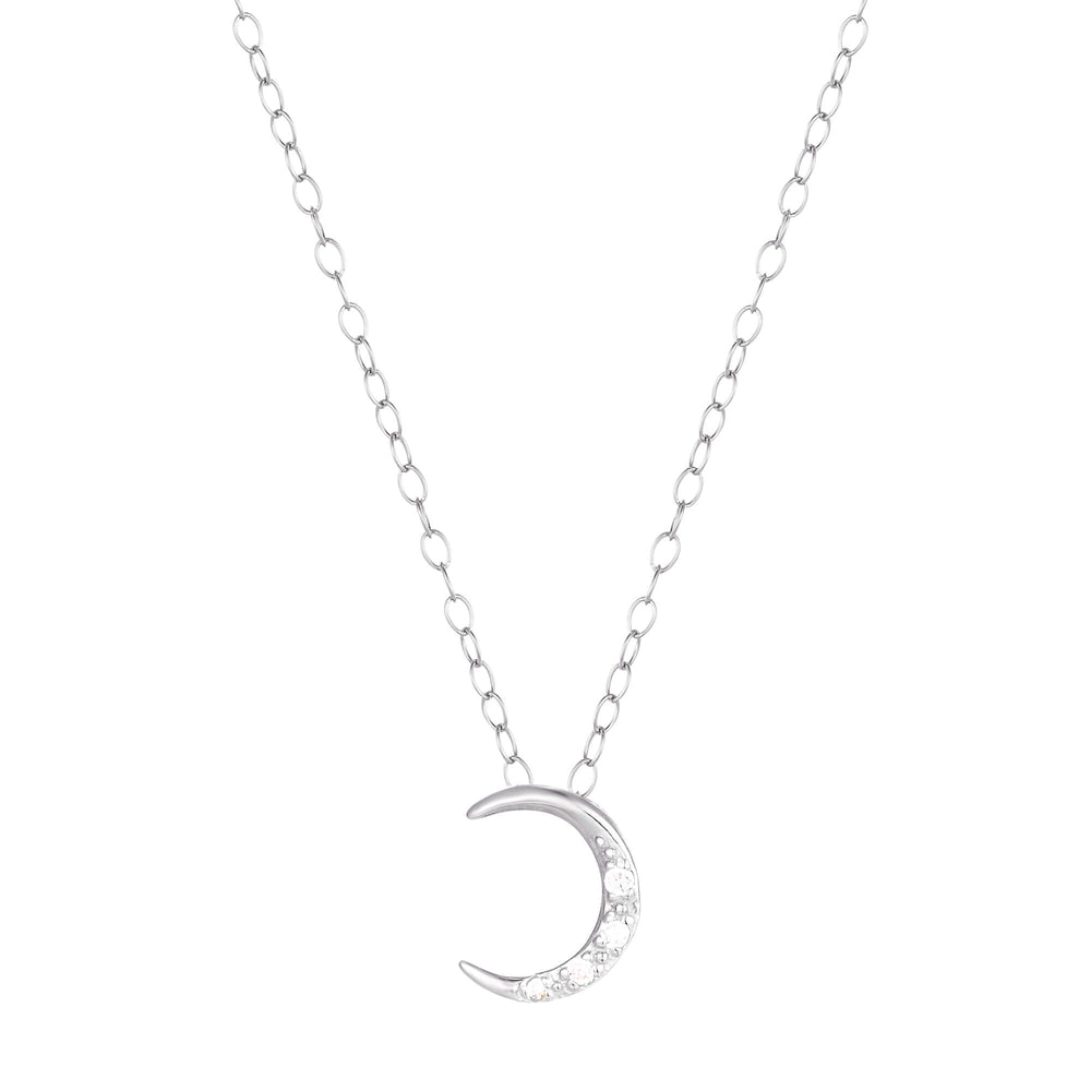 crescent moon necklace - seolgold