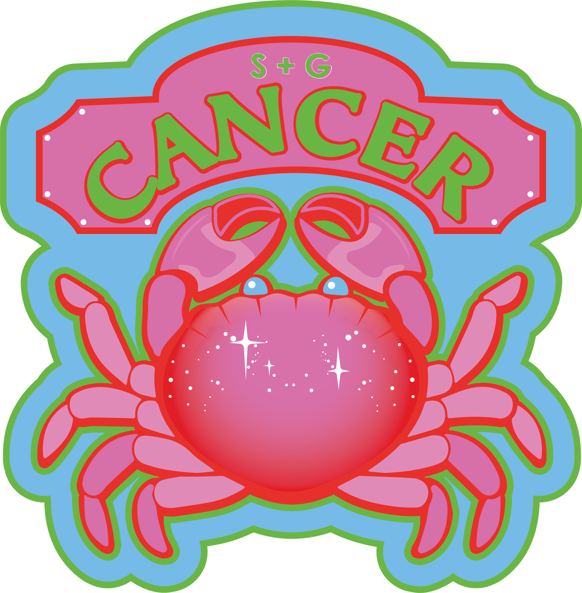 cancer sticker - seol gold