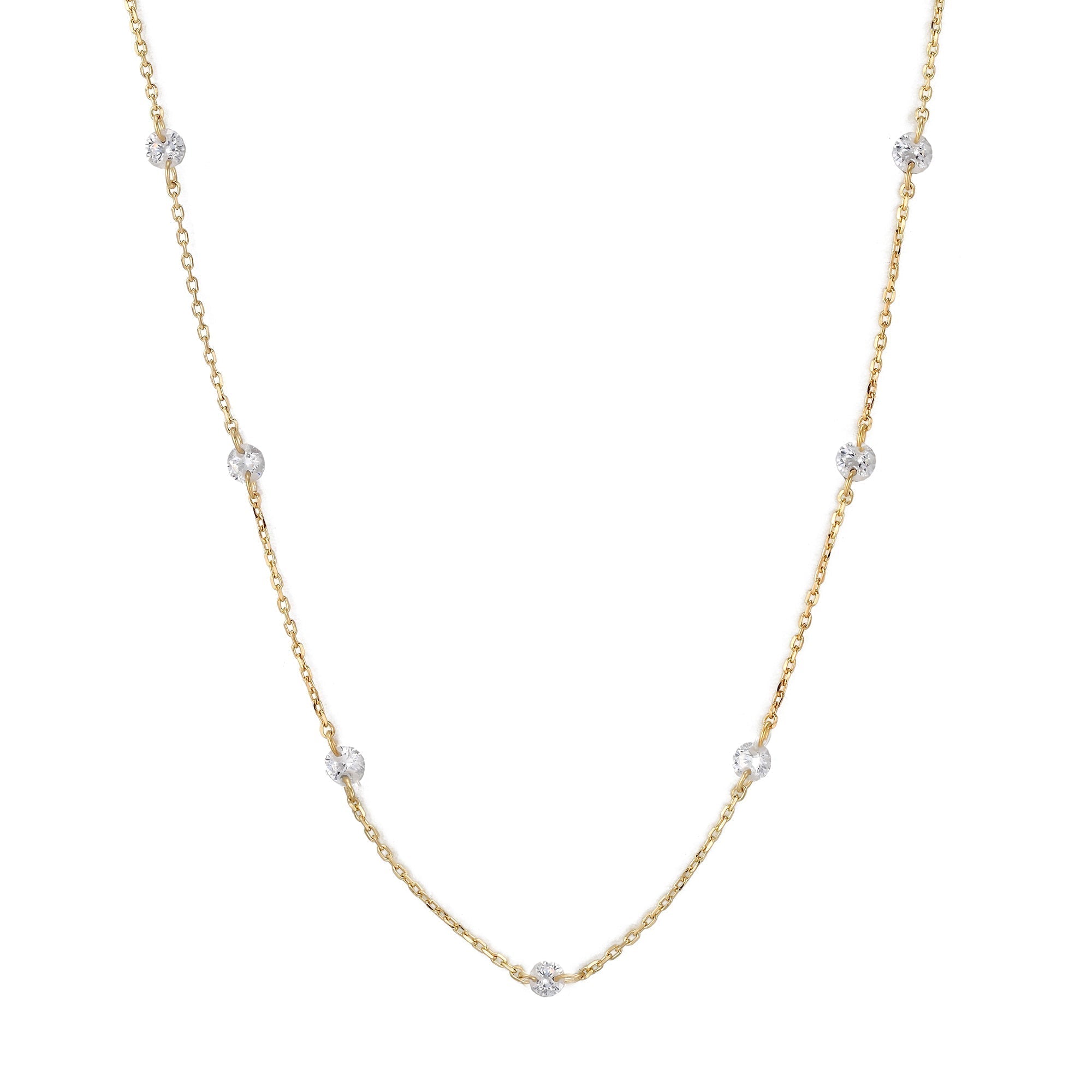 gold necklace - seolgold 