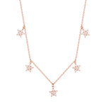rose gold star Necklace - seol-gold