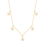gold constellation necklace - seol-gold