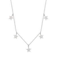 silver star Necklace - seol-gold