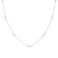 silver cz chain - seol gold