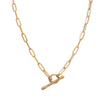 18ct Gold Vermeil T-Bar Choker Necklace