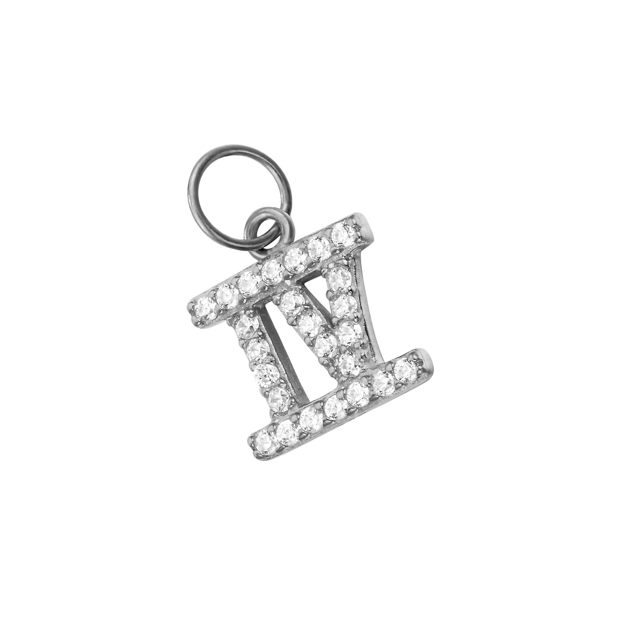 Seol + Gold CZ Roman Numeral Charm