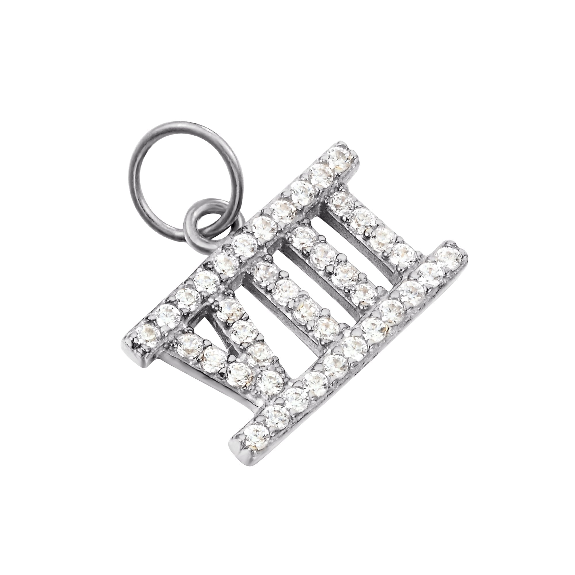 Seol + Gold CZ Roman Numeral Charm