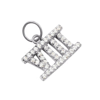 Seol + Gold CZ Roman Numeral Charm