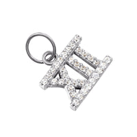Seol + Gold CZ Roman Numeral Charm