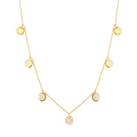 lunar eclipse necklace - seol-gold