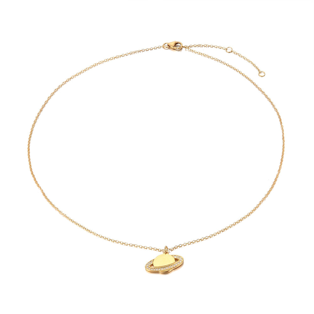 Planet necklace - seol-gold