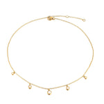 gold opal necklace - seolgold