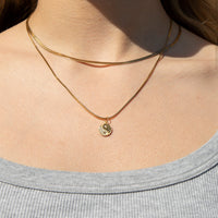 Yin Yang charm necklace - seol-gold