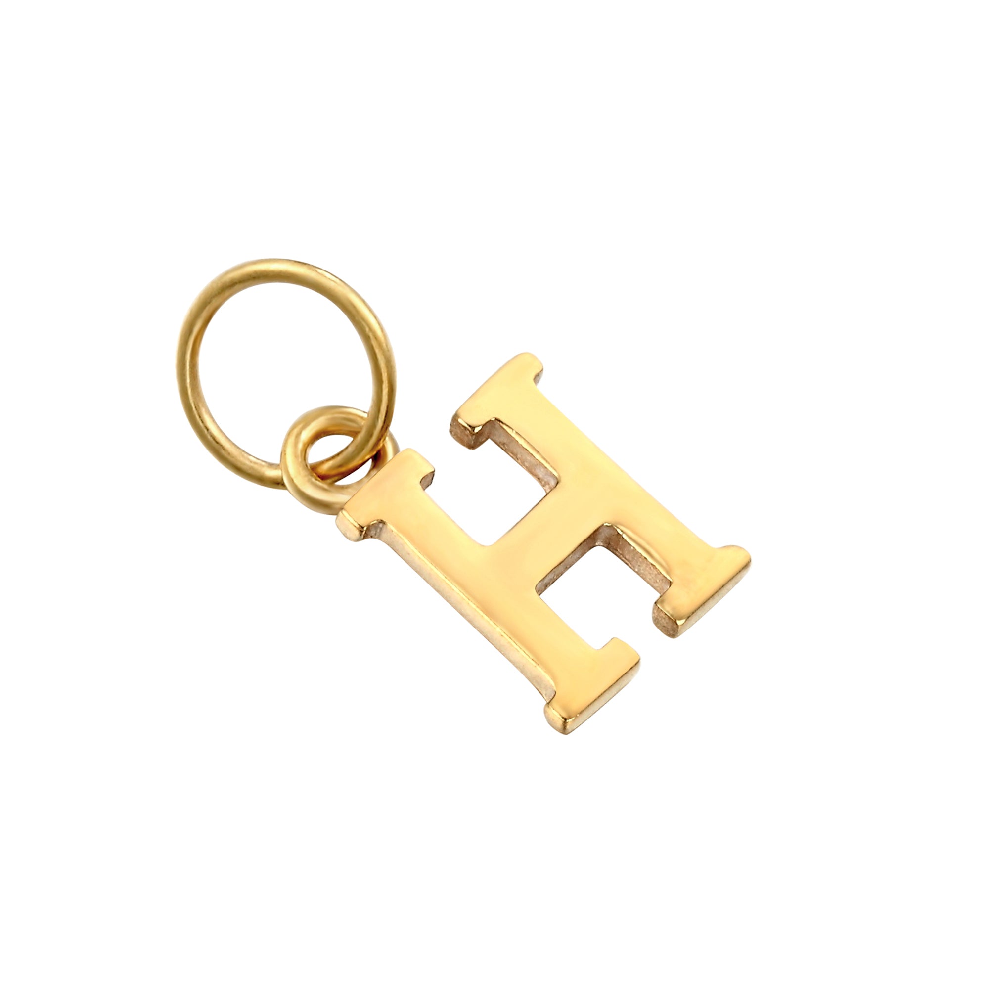 18ct Gold Vermeil Classic Font Alphabet Letter Charm