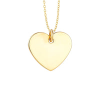 Heart Disc Pendant - Seol Gold