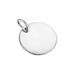 Sterling Silver Circle Disc Pendant