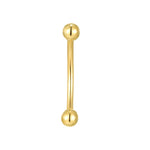 9ct Solid Gold 16mm Curved Barbell Stud