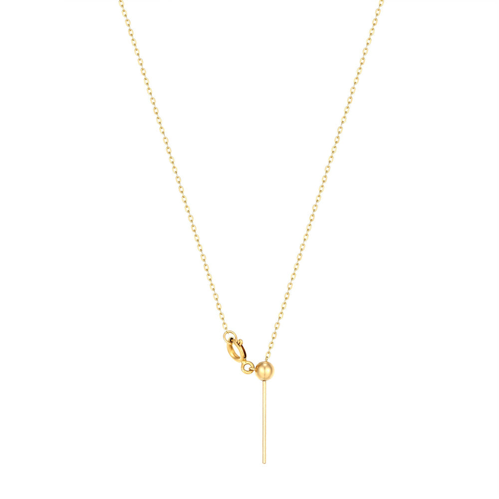 Adjustable Chain Necklace - seol-gold