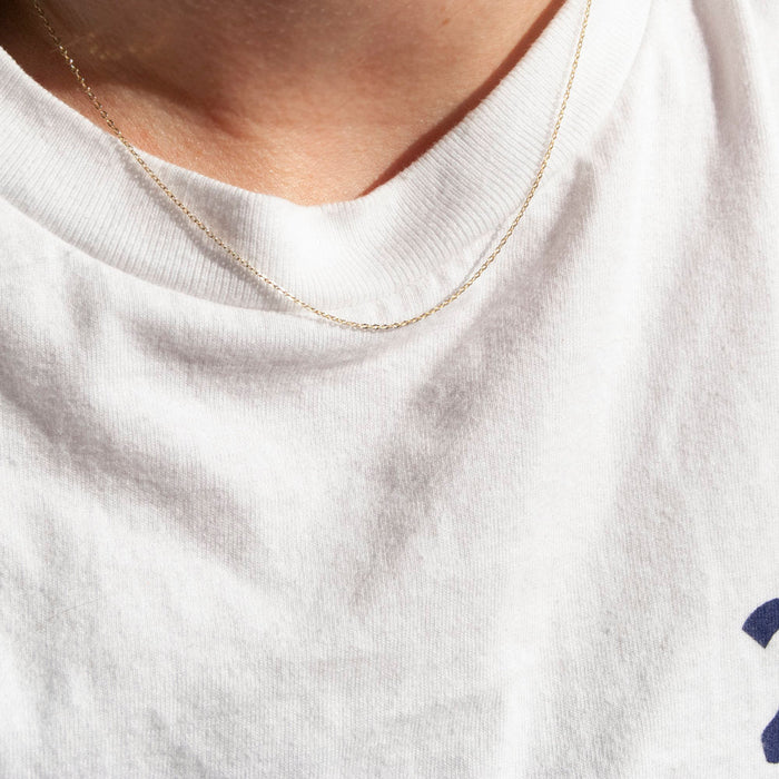 Pull Through Chain Necklace - seol-gold