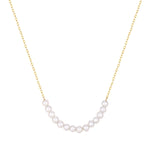 9ct Solid Gold Pearl String Necklace