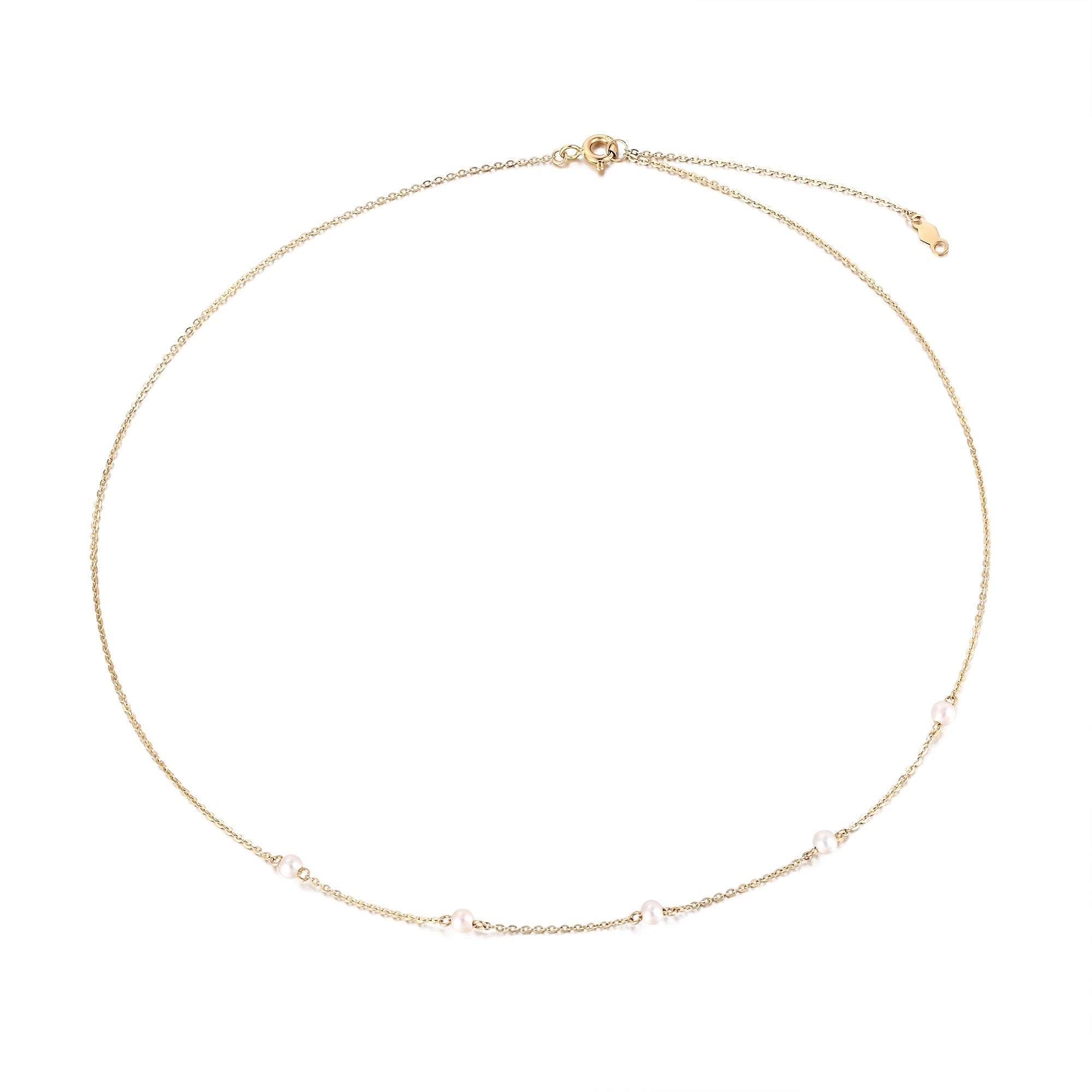 gold pearl necklace - seolgold