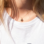 gold moon necklace - seol-gold