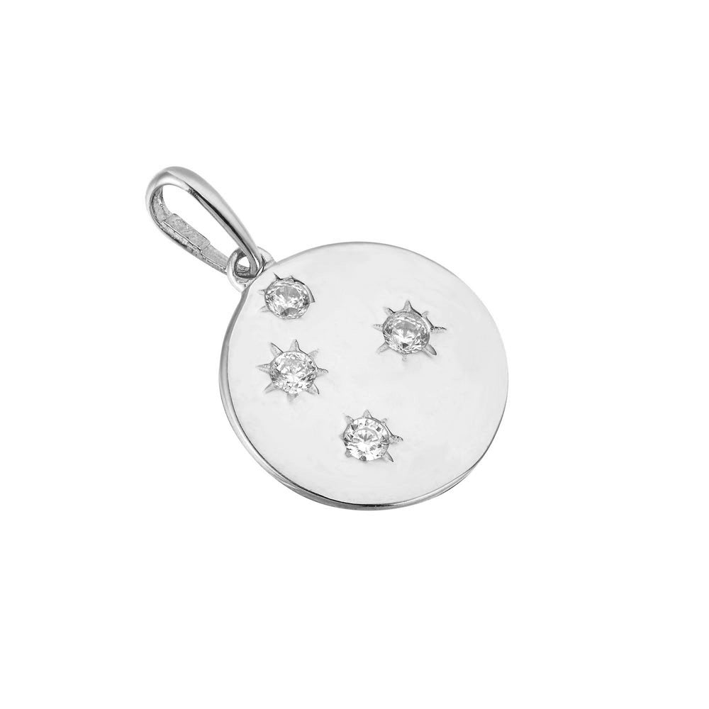 Sterling Silver Constellation Medallion Pendant