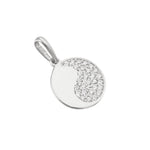 silver yin yang pendant - seol-gold