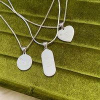 silver heart necklace - seolgold