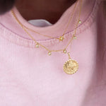 silver necklace - seol-gold