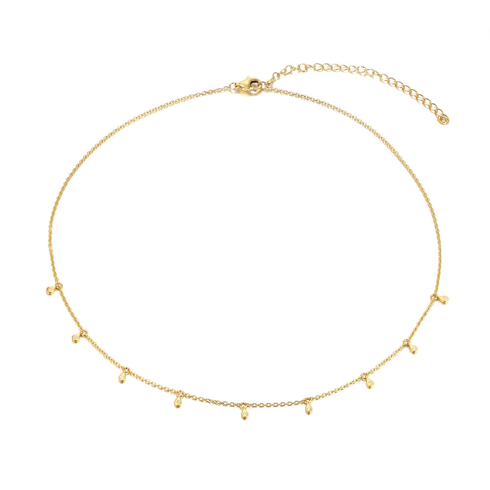 gold choker necklace - seol-gold