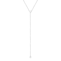 silver lariat necklace - seol gold