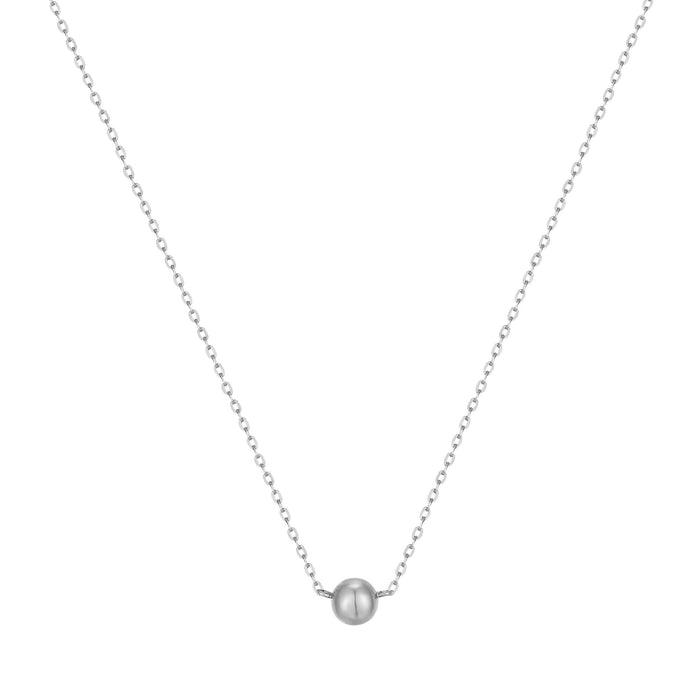 silver dot necklace - seolgold