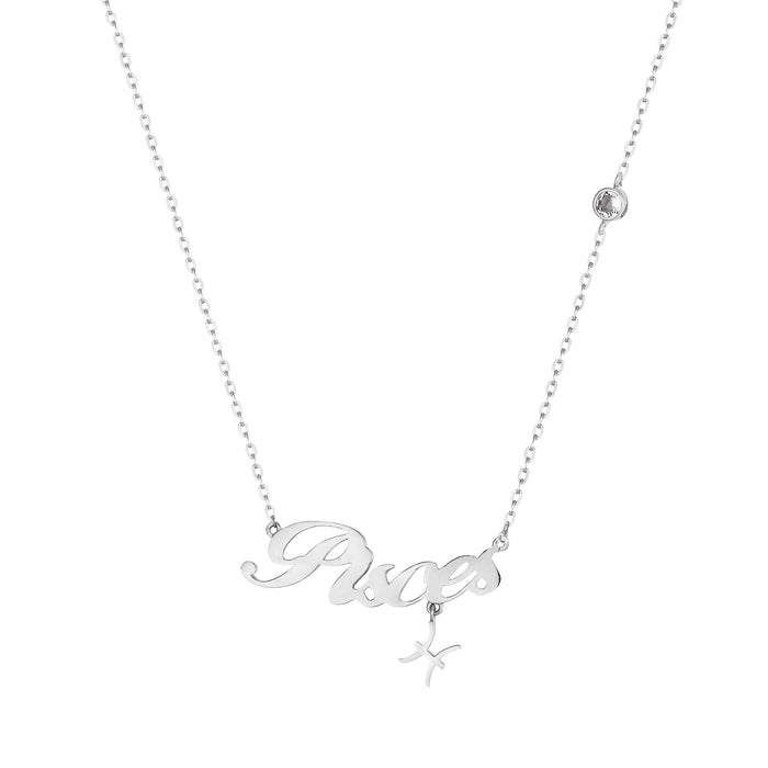 silver Pisces necklace - seolgold