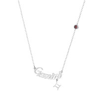 silver Gemini necklace - seolgold