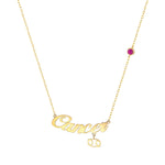 9ct gold Cancer star sign necklace - seolgold