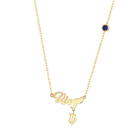 9ct gold Virgo star sign necklace - seolgold