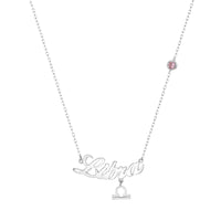 silver Libra necklace - seolgold