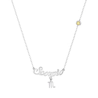 silver Scorpio necklace - seolgold