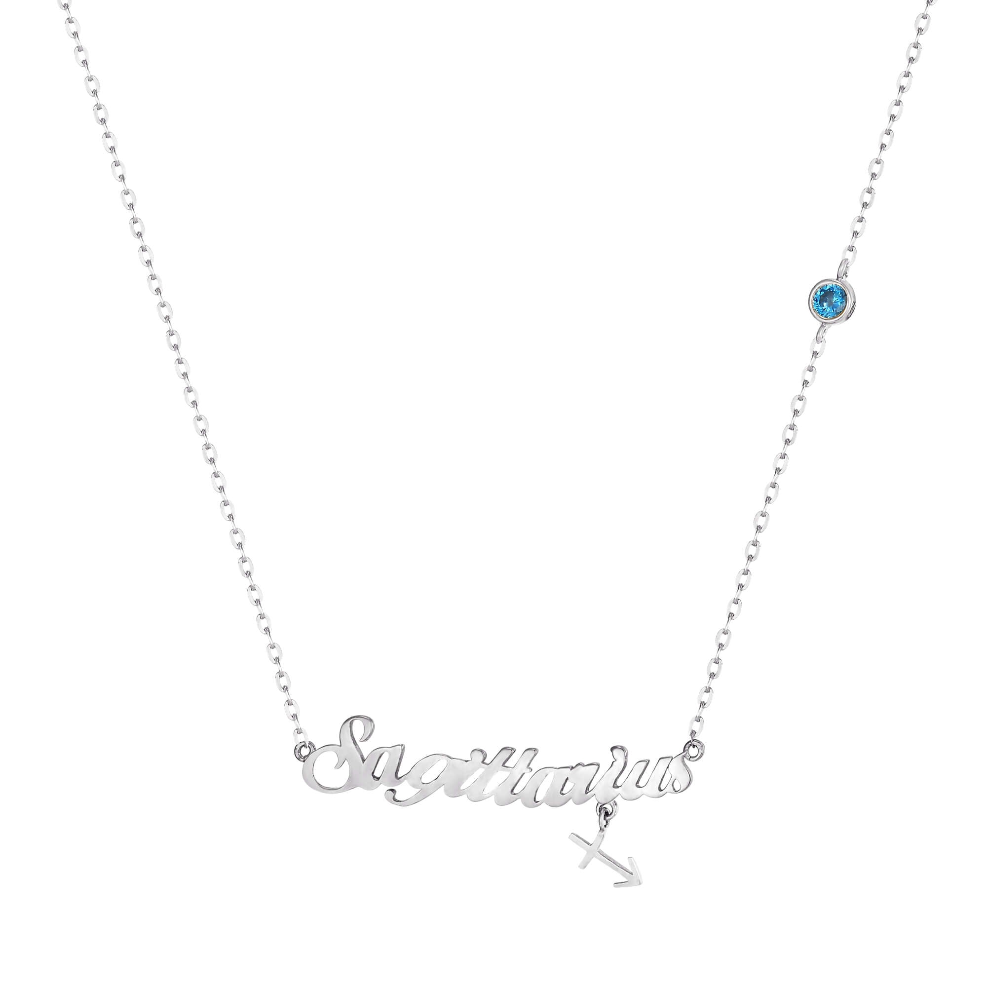 silver Sagittarius necklace - seolgold