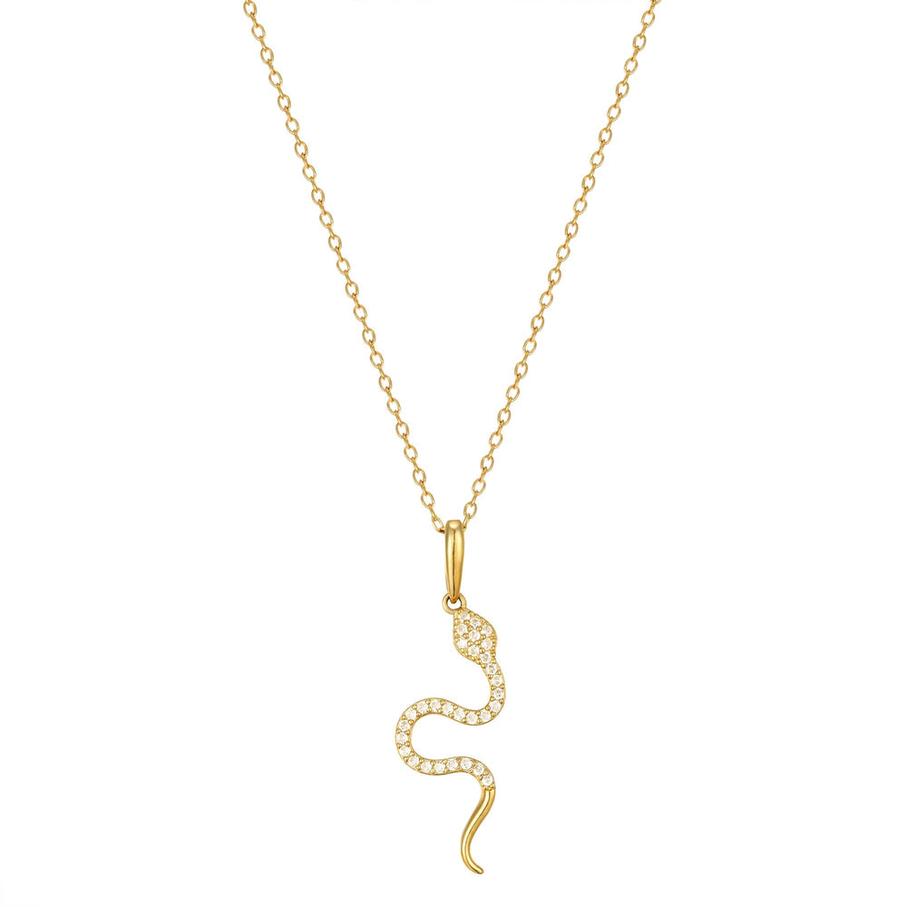 9ct Gold Snake Pendant - seol-gold