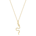 9ct Gold Snake Pendant - seol-gold
