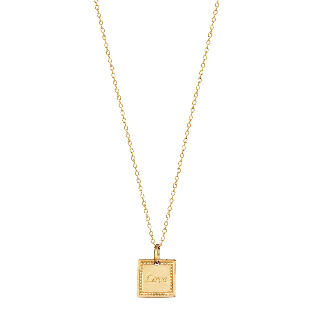 9ct gold - love - necklace - seolgold