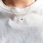 opal necklace - seol-gold