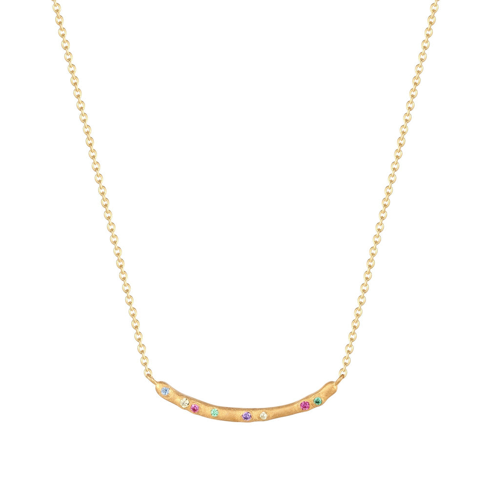 Rainbow - gold necklace - seolgold