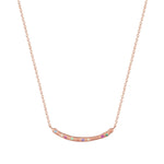 rose gold rainbow necklace - seol gold
