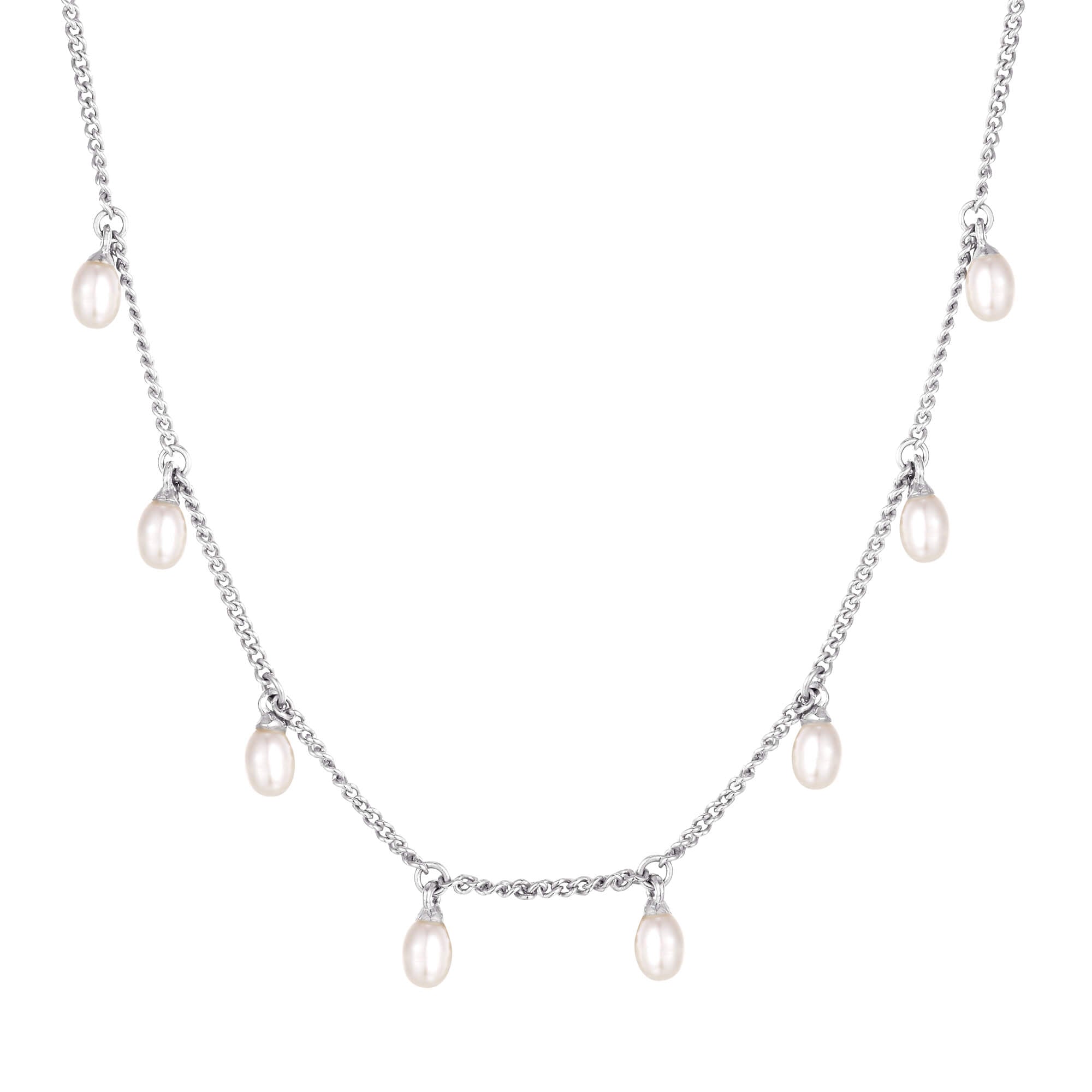 silver pearl necklace - seolgold