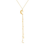18ct Gold Vermeil Cosmic Lariat Necklace